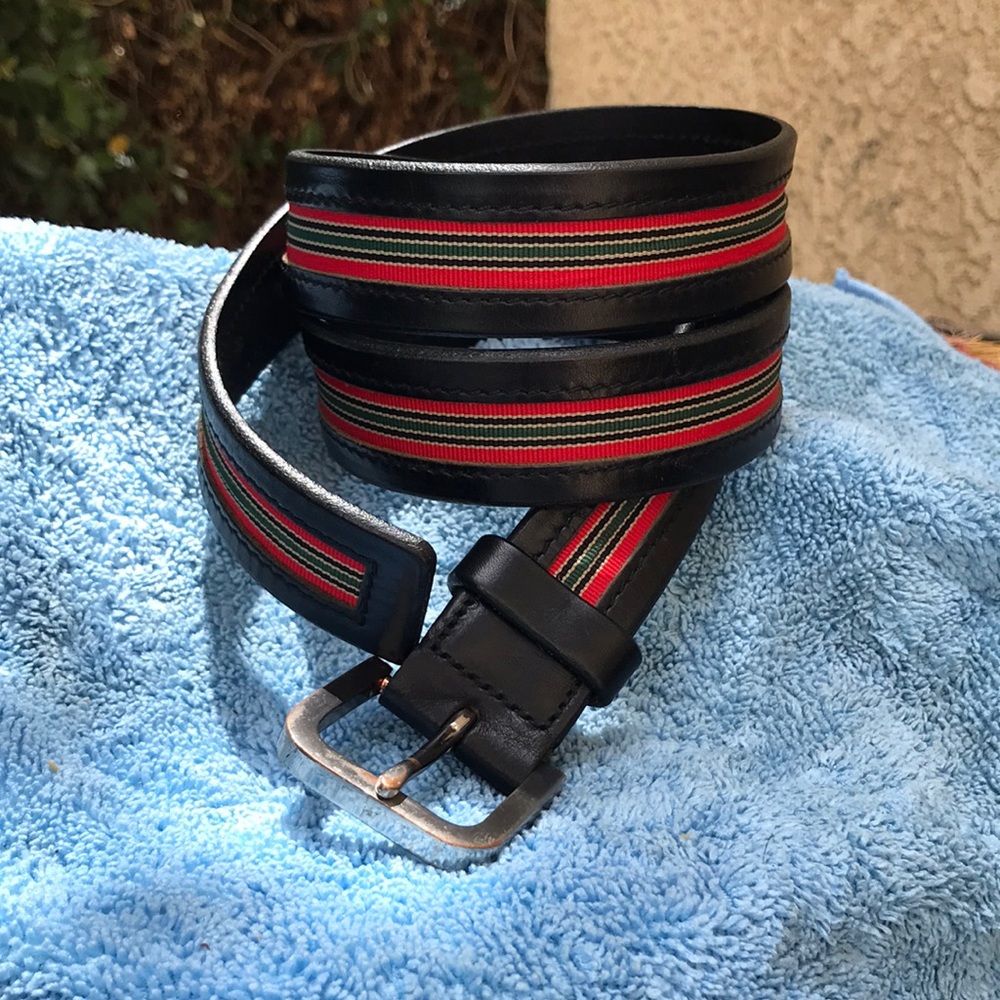 Banana Republic sized 38:W made inUSA leather belt used conditions